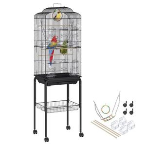 VOLIÈRE - CAGE OISEAU Cage Oiseau - VEVOR - Grande Cage à Oiseaux Métal 