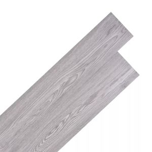 SOLS PVC vidaXL Planche de plancher PVC autoadhésif 5,02 m² 2 mm Gris foncé