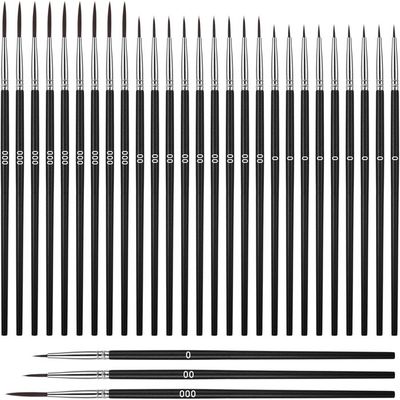 QBIX Ensemble de 18 peintures acryliques - Ensemble de pinceaux Uniques avec Pinceau Plat