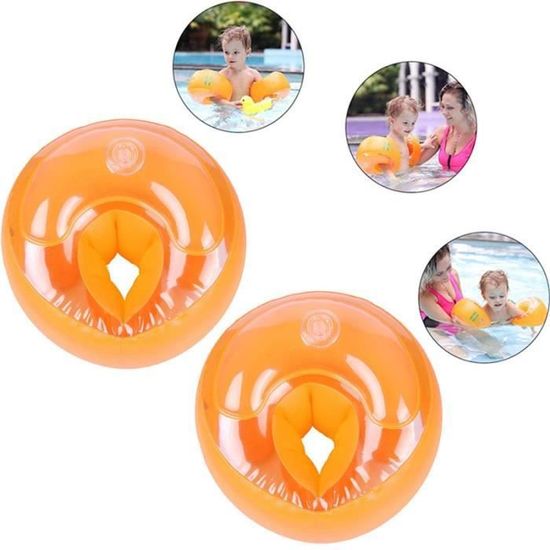 Lot De 3 Paires Brassards Gonflables Enfants 2-12 Ans - Double Airbag Sécurité, Flotteurs Natation Réglables Pour Piscine Et Plage