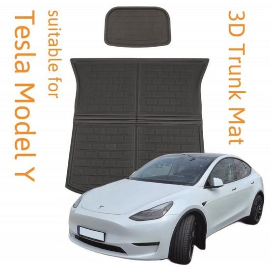 Kit Tapis de sol et coffre pour Tesla Model Y Antidérapante Noir