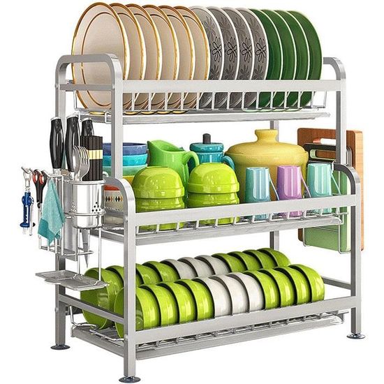 Paquet De 2 Supports à Assiettes/égouttoir à Vaisselle En