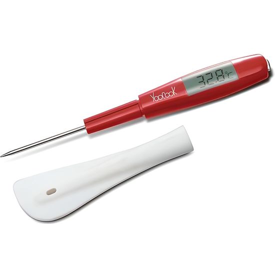 Spatule Silicone Avec Thermomètre Intégré - 2 En 1 Pour Cuisine, Confiserie | -50°C à 300°C - 10