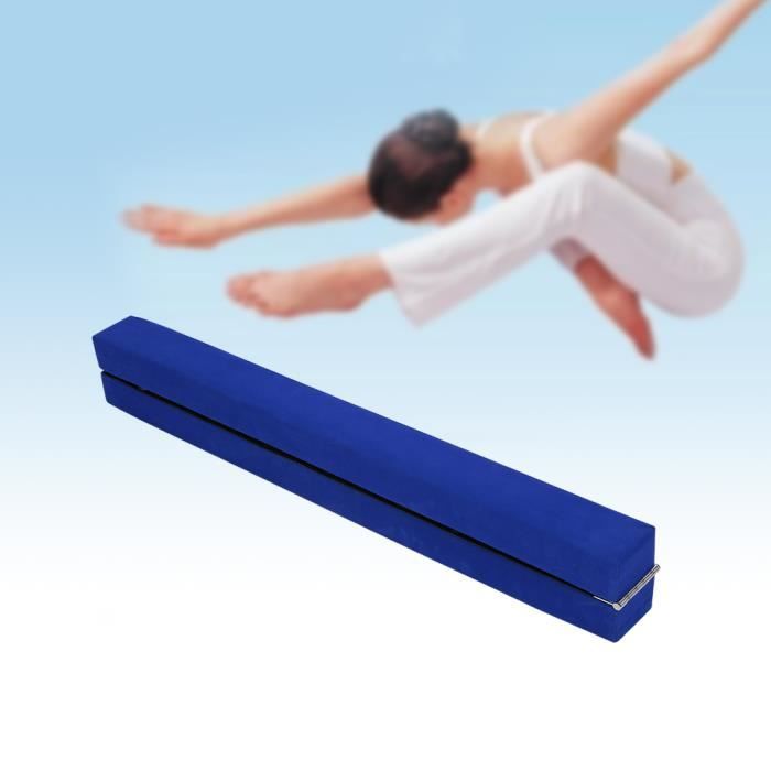 2.2M poutre d'équilibre de gymnastique pliable bleu