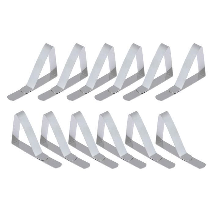 Pinces à Nappe en Inox 12 Pcs
