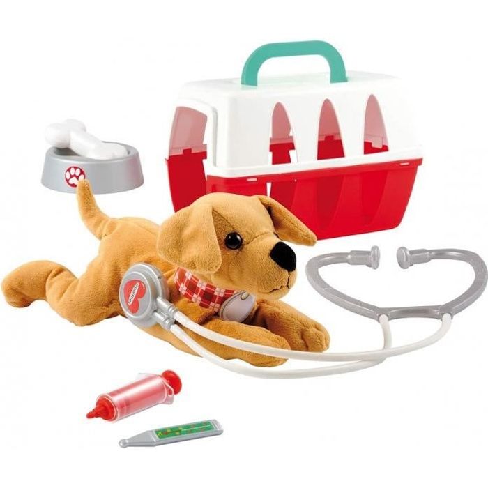 Jouets Ecoiffier – 1907 - La Valisette Vétérinaire Pour Enfants Médical – Jeu D'Imitation – 8 Pièces – Dès 18 Mois – Fabriquée En Fr