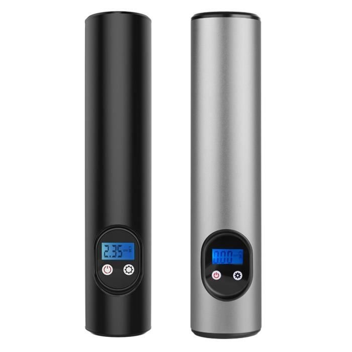 Mini compresseur d'air sans fil, 12V, 150psi, pour voiture, moto, vélo, gonfleur de pneus avec lumière Silver -XUNI907