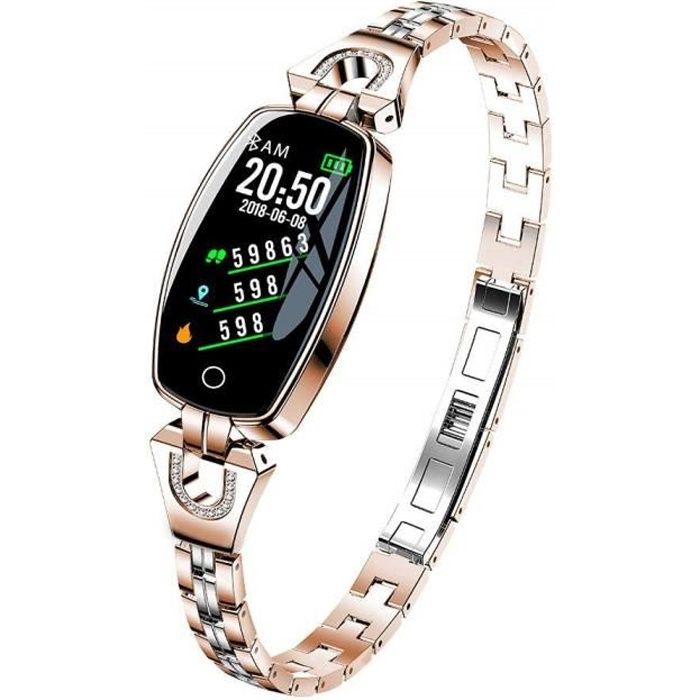Montre Connectée Smartwatch Podomètre Bracelet Smart Etanche IP67 pour Femme Fitness Tracker d'Activité pour Android iOS Smartphone