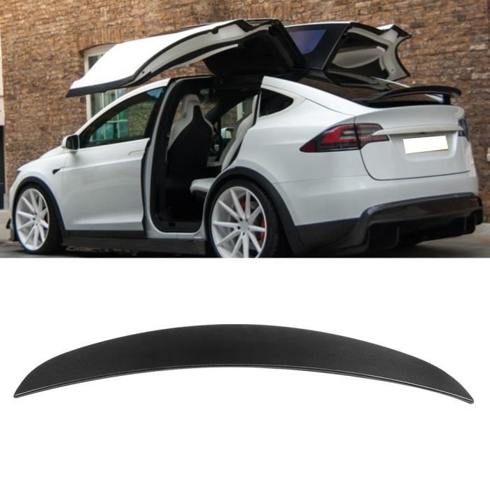 Modification de voiture d'aile de becquet de coffre arrière en Fiber de carbone pour Tesla Model X 2014-2019-LAT