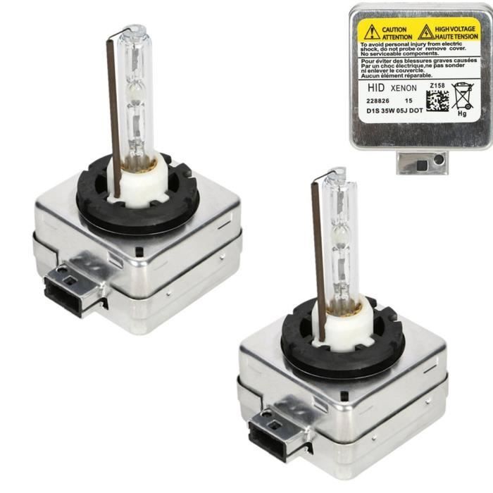 Ampoules D1S/C, CICMOD 1 Paire D1S D1C 35W 6000K Xénon HID Ampoules Lampes de Remplacement