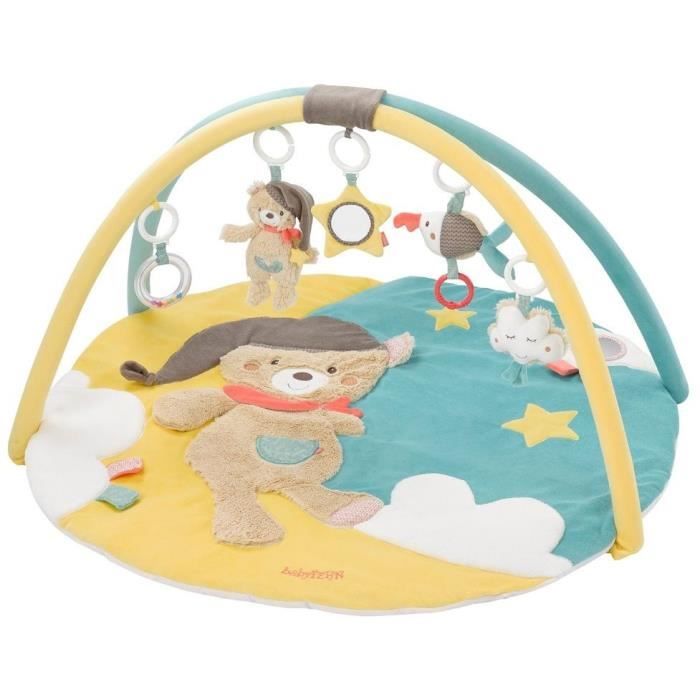 DOMIVA Tapis eveil Bruno - 100% Polyester - Peluches amovibles - Multicolore - 85 cm
