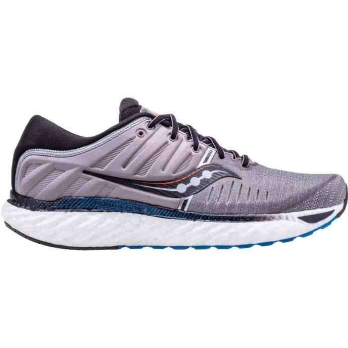 Saucony Hurricane 22 Hommes Chaussures running gris