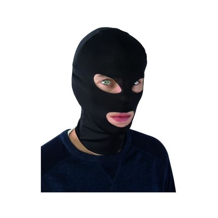Cagoule de Cambrioleur noir Adulte - 3958_25885