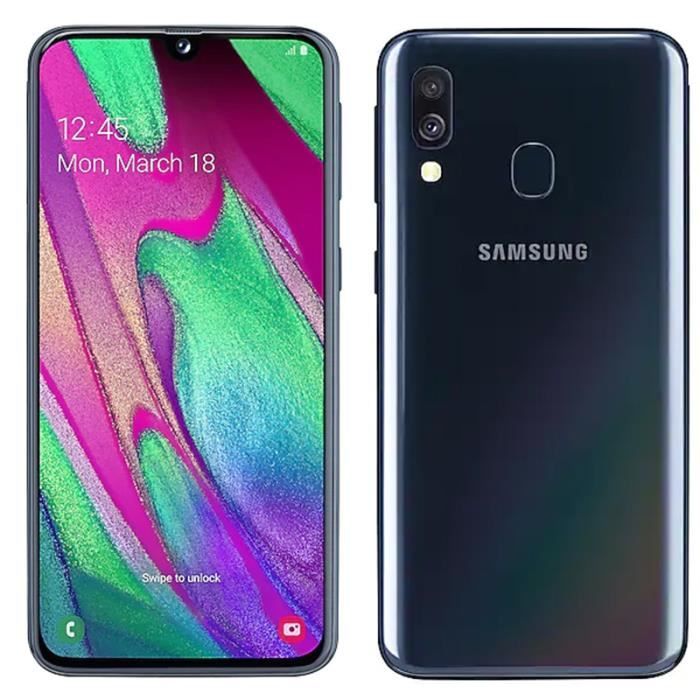 Noir Samsung Galaxy A40 64 Go Double SIM