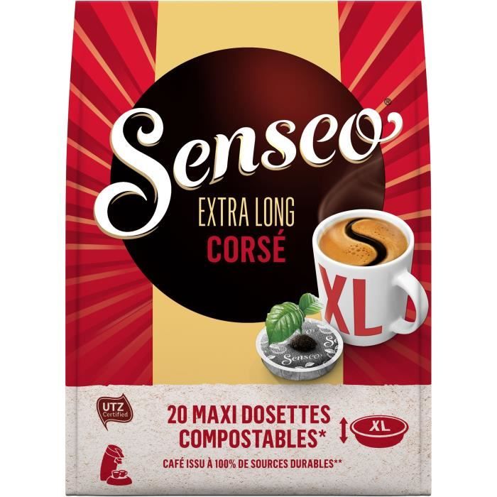 Senseo Extra long corsé café en dosettes x20 -250g