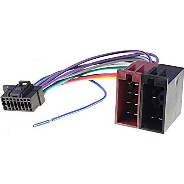 Câble adaptateur ISO autoradio SONY MEX-BT3100U MEX-BT3150U MEX-BT4100P MEX-BT4100U