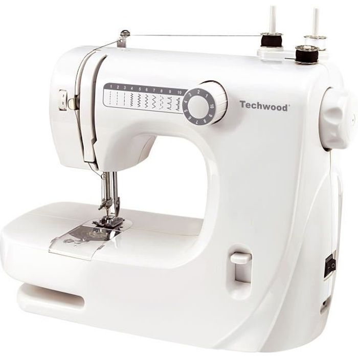 TECHWOOD TMAC-608 Machine à coudre - 10 pts - Blanc