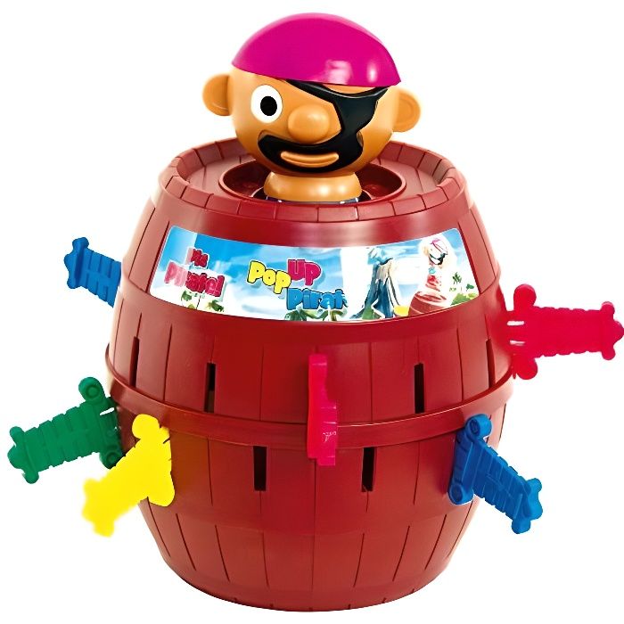 TOMY - Pic Pirate Jeux de Société pour Enfants T7028A1, Jouet Enfant 4 ans, Jeu Rigolo pour Groupes, Cadeau Anniversai T7028A