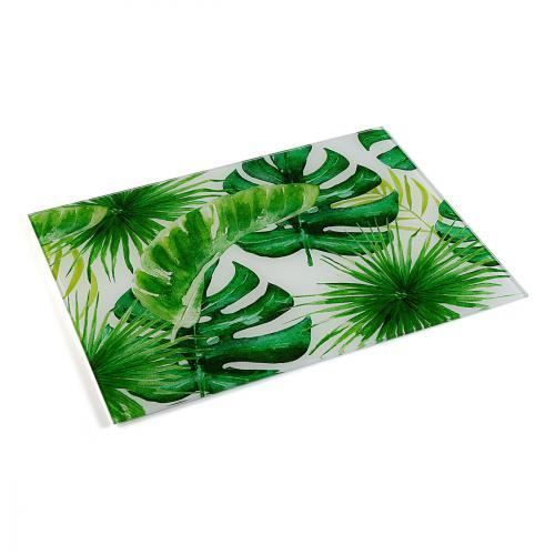 Planche en Verre - Tropical ( Catégorie : Couteau & Planche à découper )