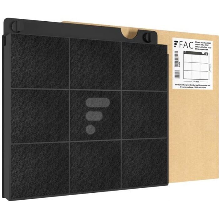 FC02 - filtre à charbon compatible hotte Whirlpool WHIRLPOOL AKR 757 IX 857875701000 AKR559 AKR558