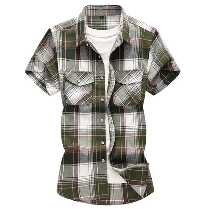 Chemise de camp homme Kuhl Eluxor manches courtes boutonnée à carreaux