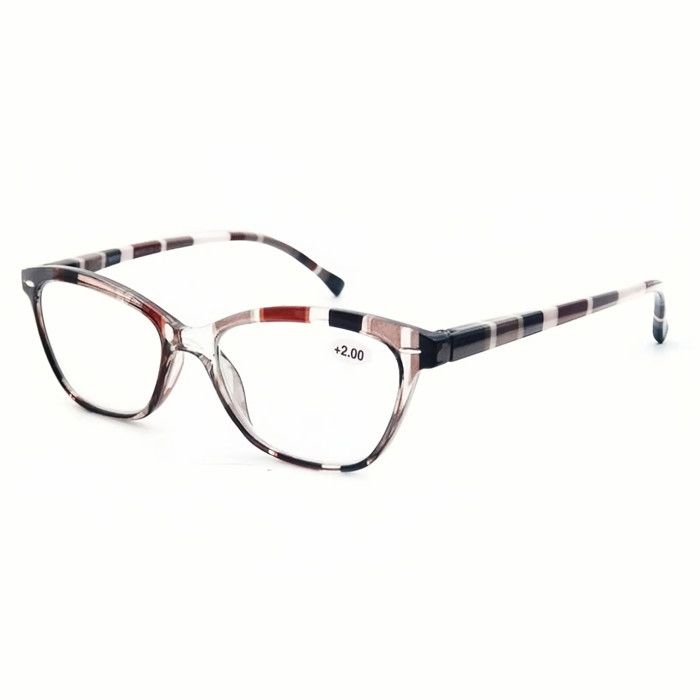 Lot de 2 paires de lunettes de lecture bifocales demi-monture en métal