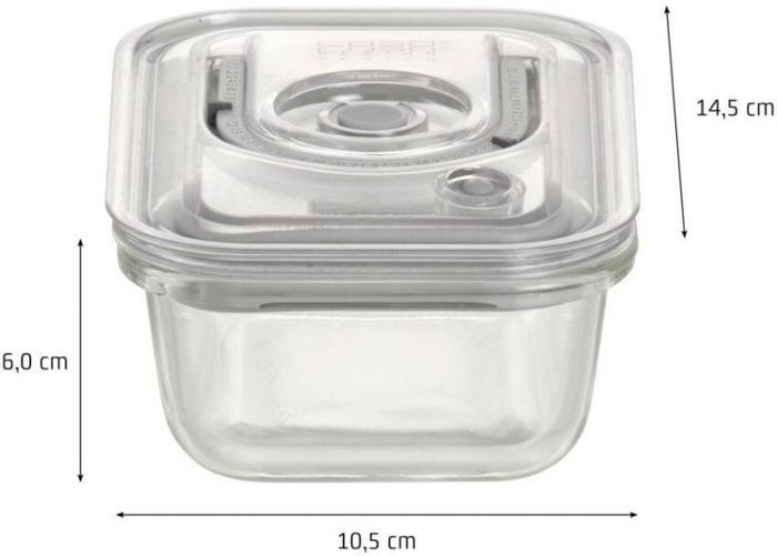 Récipient sous vide - CASO - 1197 - Verre de haute qualité - Couvercle en Tritan - Sans BPA