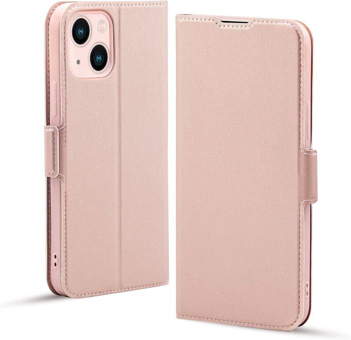 BRART Étui portefeuille en cuir Livre Flip Folio Stand View Cover pour iPhone 13/13 Mini/13 Pro/13 Pro Max, avec porte-cartes avec fermeture magnétique (couleur : noir, taille : 13pro 6,1