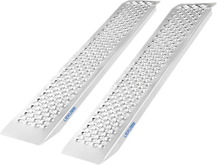 Rampe Pliable Aluminium 228x28cm - Capacité 340kg Pour Moto, Quad, Pick-up | Surface Antidérapante
