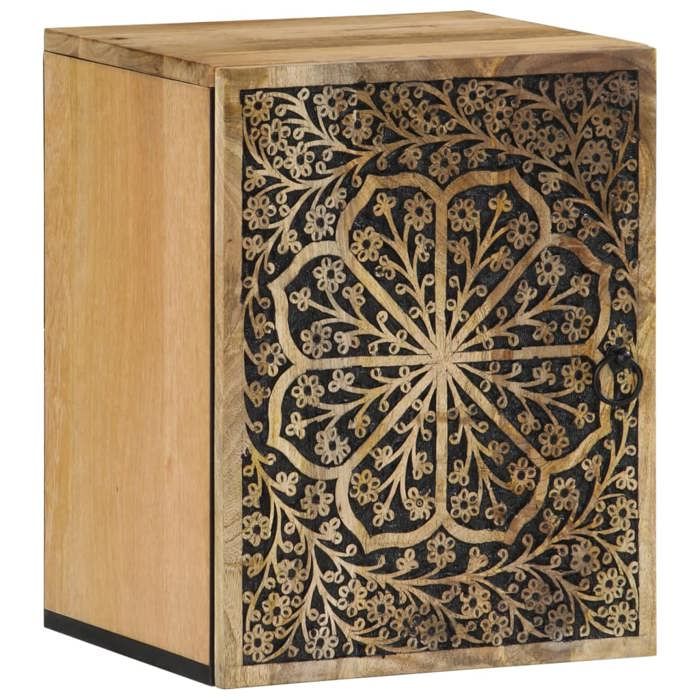 vidaXL Armoire de Salle de Bain Murale Placard Suspendue avec Compartiment Meuble Flottante de Rangement Rétro Bois 358232