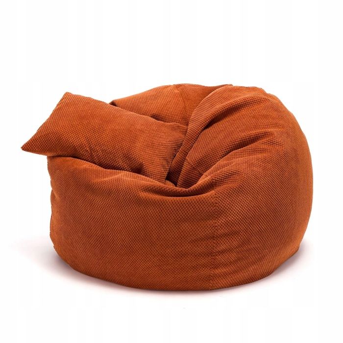 Pouf Poire Ecopuf - Fauteuil Canapé Coussin de Sol Pouf dintérieur/extérieur - Orange