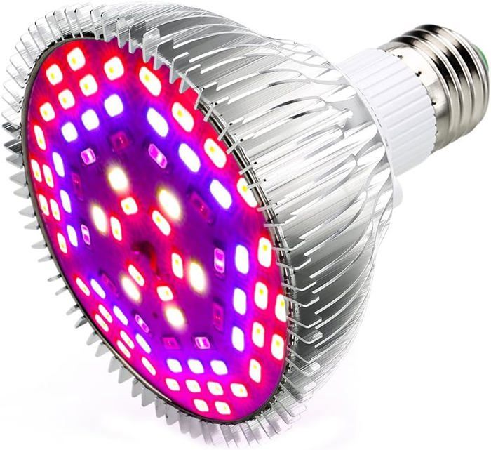 50W 78LED Ampoule Lampe de Croissance Eclairage E27 pour Plant avec 7 Longueur donde AC 85-265V pour des Plantes