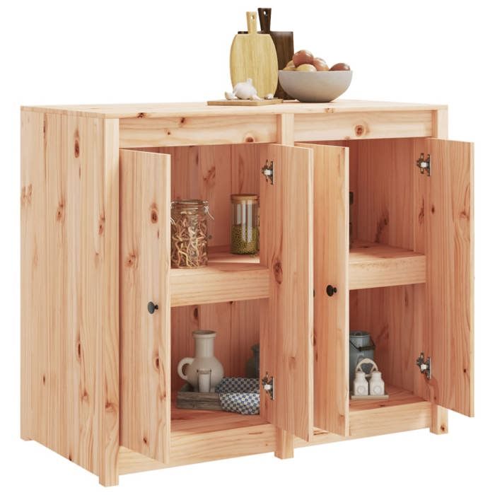 Armoire de cuisine Meuble bas de Cuisine Armoire de cuisine dextérieur bois de pin massif SQZR966549 Home - Living