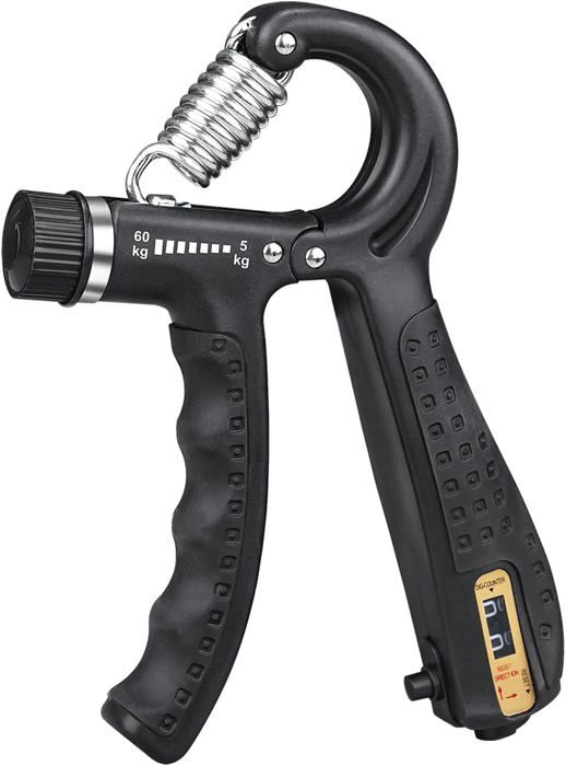 Flintronic Hand Grip Réglable 5-60kg Avec Compteur – Musculation Avant-bras Et Doigts