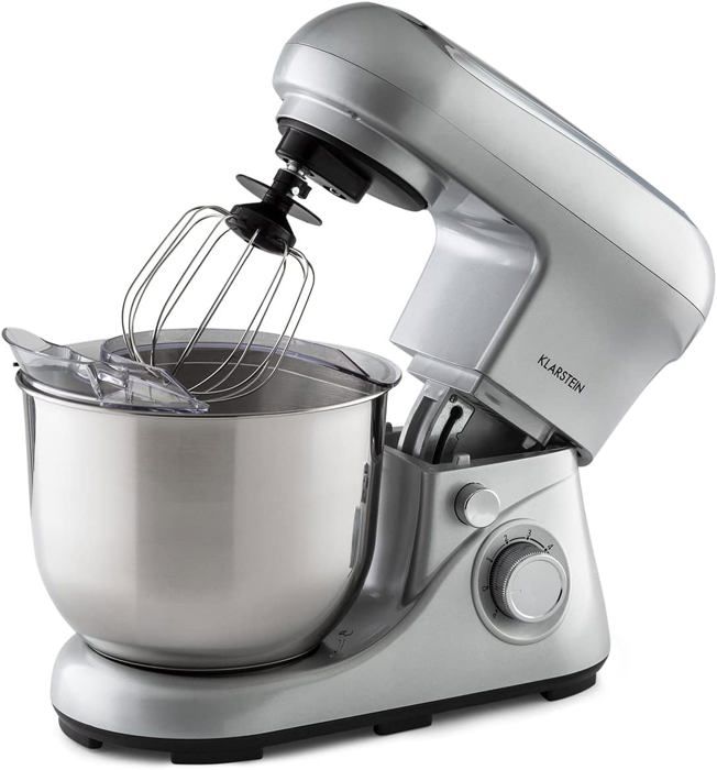 Robot Pâtissier Klarstein Lucia 1800W - Multifonction : Blender, Hachoir, Pétrin - 6 Vitesses