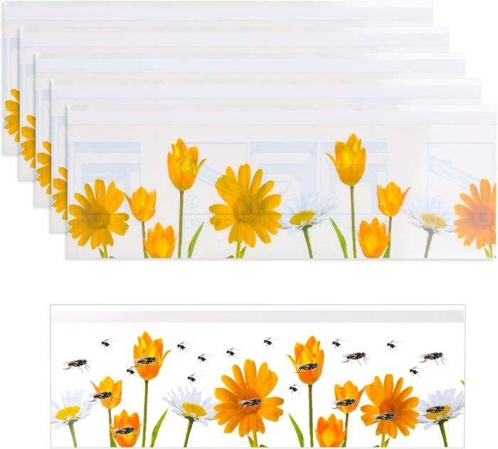 30 Pièces Pièges Mouches Autocollants Fenêtre - Anti-Insectes Non Toxiques, Sans Odeur Pour Maison