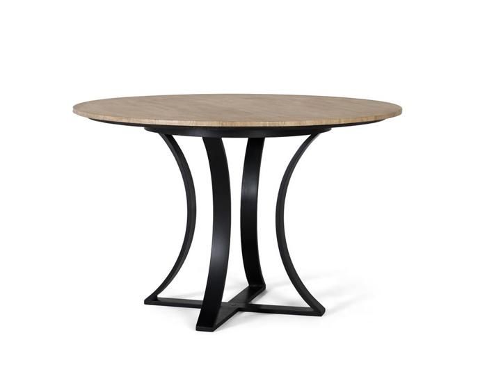 Table à manger - Giner y Colomer - Marbre Travertin - Métal - 120 cm