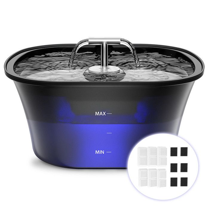 Comparer les prix de Fontaine à eau - BALIMO - 25L - Ultra silencieuse - Éclairage LED - 6 filtres inclus