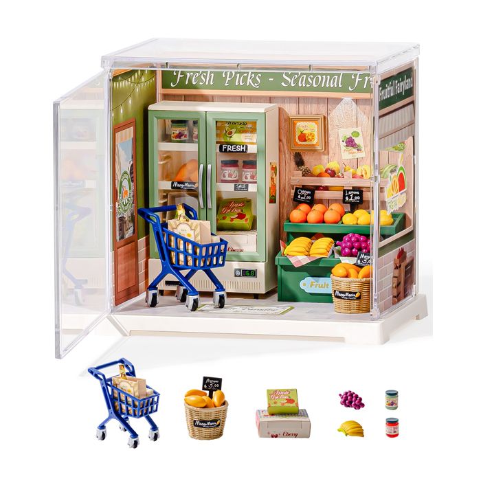 Puzzle 3D - ROBOTIME Kit de maison miniature à monter soi-même&nbsp;Fruits de lénergie naturelle&nbsp;Super Creator