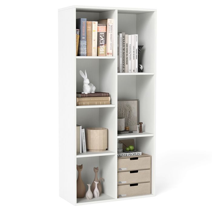 Étagère Bureau Modulable Komto En Hêtre – 51-97 X 20 X 40 Cm, à Poser Ou Fixer