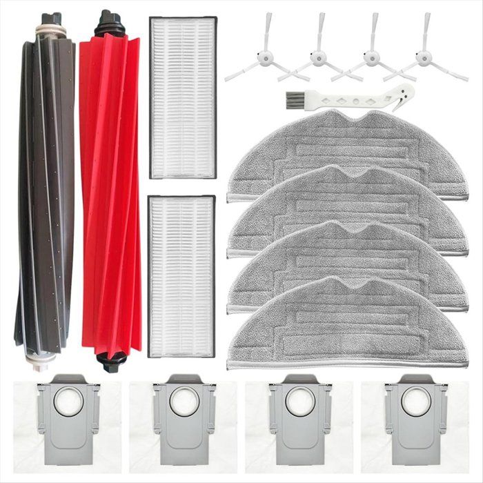 Pour Q8 Max+ et Q8 Max Kit DAccessoires de Remplacement pour Aspirateur Brosses Latérales Principales Filtres Tampons de