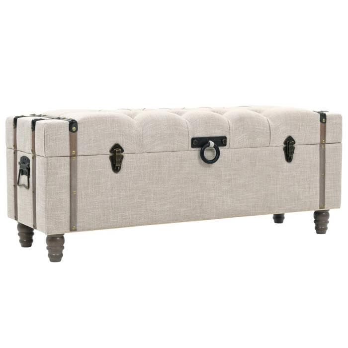 En PromotionEnsemble de bancs de rangement Elégant - ABOTT@Coffre de rangement - meuble salon - 3 pcs Bois massif et acier HT63164