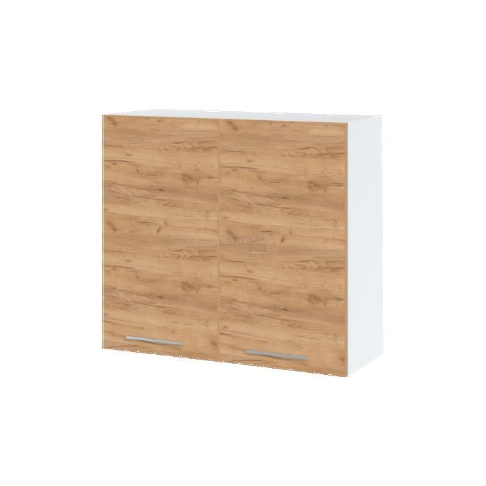 Meuble haut de cuisine Bellissi Chene 2 portes L 80 cm - Cuisineandcie