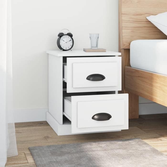 Table de lit - Blanc - Armoire de chevet - 1 PC - blanc 39x39x47 5 cm bois d’ingénierie T3630 Table de lit - Blanc - Armoire de chevet - 1 PC - blanc 39x39x47 5 cm bois d’ingénierie T3630
