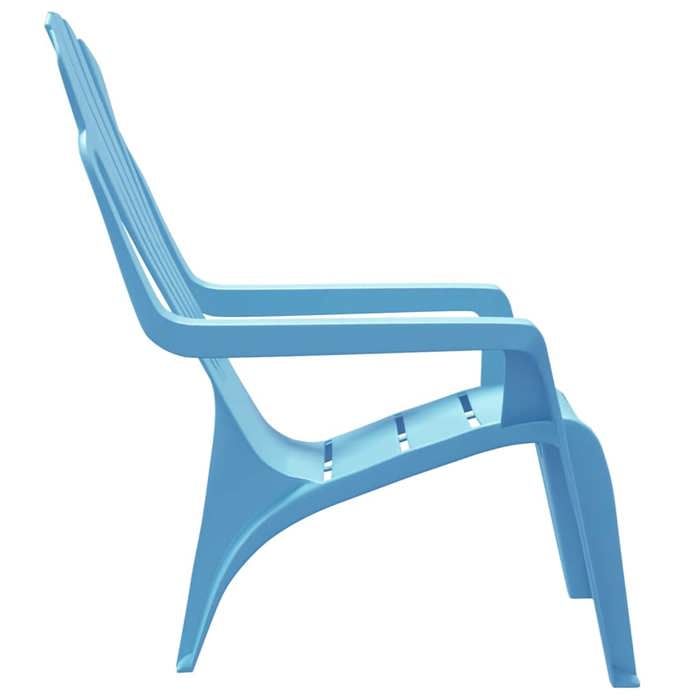 Chaises de jardin pour enfants - (lot de 2) - Meuble de Siège - bleu 37x34x44 cm PP CC1472