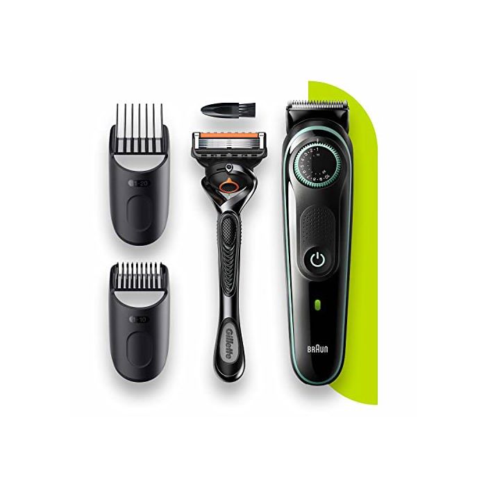 Tondeuse à barbe BRAUN Barbe Trimmer 3 39 réglages 0 5–20 mm 80 min autonomie Lames fiables