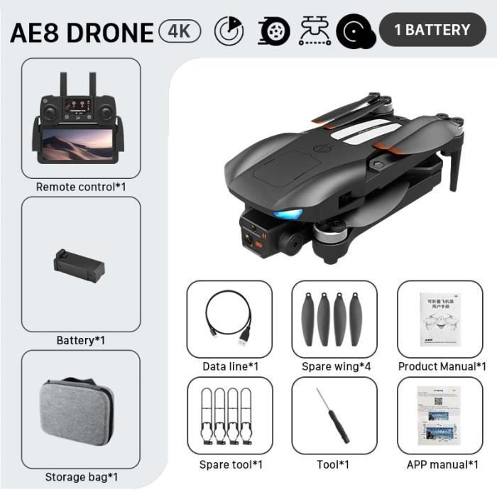 M6 Drone professionnel 8K 2S batterie 1 caméra Dron 5G WIFI FPV UAV avec écran télécommande RC Dron éviter avion quadrirotor   Jeux   Jouets