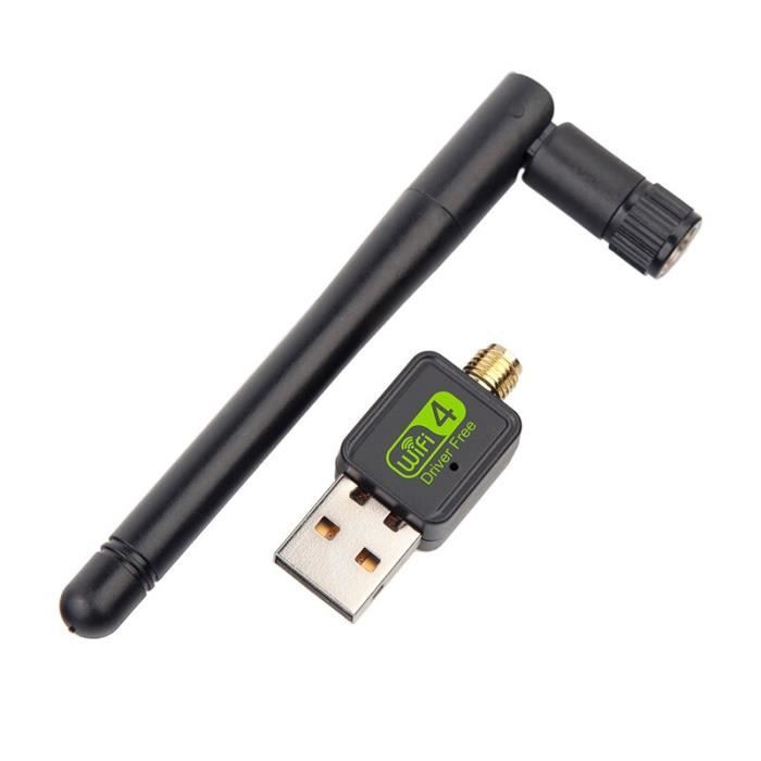 Adaptateur AR9271 Carte WiFi USB AR9271 - Antenne 2DBI Amovible - Compatible PC Et TV Récepteur WiFi TV