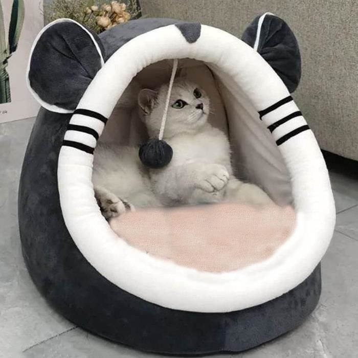 Meilleurs prix pour Lits pour chats, Maison pour chats intérieure, Grotte pour animaux, Lit pour animaux avec coussin amovible et jouet, M,42x42 x34cm