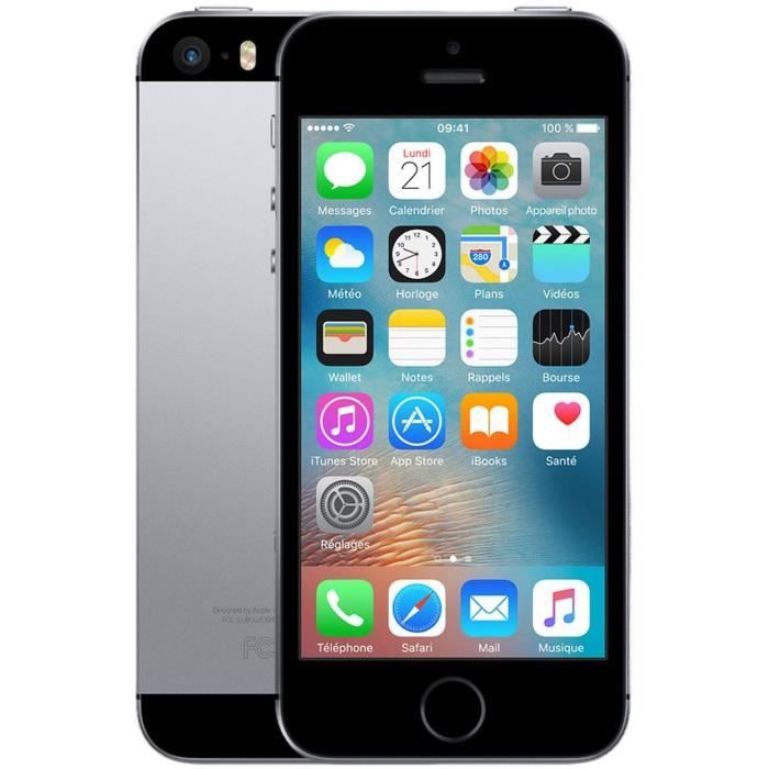 APPLE Iphone SE 128Go Gris sidéral - Reconditionné - Excellent état